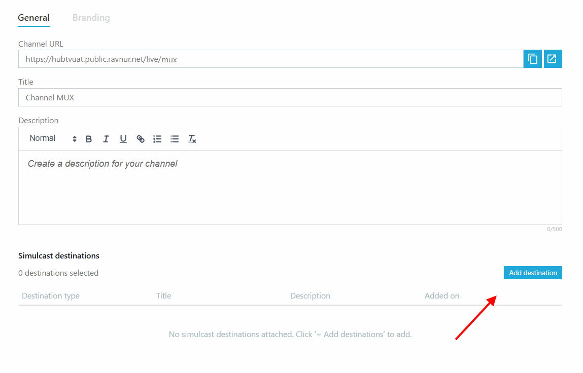 Add simulcasting button in channel details